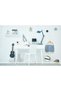LEGO Desk Drawer 4 , storage box (grey, knobs) - 4