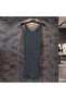 Braided Silvery Slit Dress - 4