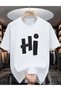 Hi Printed Premium Oversized t Shirt