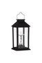 Black Solar Lantern with LED