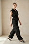 Black Zippered Top and Bottom Set - 3