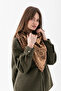 Women's Triangle Patterned Reversible Knitwear Shawl – Soft-Textured Winter Shoulder Shawl, Modern & Stylish Women's Scarf - 8