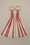 1 Pair Red White Gymnastics Dance Cheer Ribbon Pompoms Activity Event April 23 May 19 - 4
