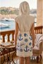 Marine Esintili Ship's Rudder Muslin Hooded Vest Dressing Gown & Bathrobe