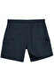 Men's Large Size K Cargo Pocket I Denim Shorts Suitable for 118-176 kg People Navy Blue - 3