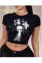 Black Babby Tee Drawing Dog Custom Design