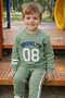 Boy's Transitional Tracksuit Set Sweatshirt Bottoms Cotton Pieces Two Yarns Casual Combination 2-3-4-5 Years Old - 3