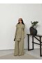Women's Cape Shawl Detailed Design Jacket Trousers Suit - 4