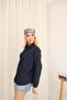Women's Linen Oversized Shirt, Long and Comfortable Cut, Pocketed Buttons, Stylish Model Suitable for Hijab Combination. - 4