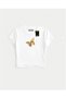 White Babby Tee Yellow Butterfly Custom Design - 2