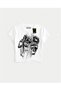 White Babby Tee Ghostly Faces Custom Design - 2