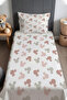 Polka Dot Mice Patterned Bedspread and Pillowcase