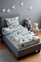 Happy Sheep Land Patterned Bedspread and Pillowcase - 2