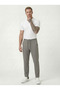 Men's Smoked Jogger Pants Striped Trousers with Front Pockets, Zipper and Buttons at the Back, Pocketed Regular Fit - 4