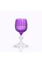 Purple Crystal Footed Luxury Glass with Vintage Cut Design for Water, Coffee, Side Drinks, Cocktail Presentation – - 3