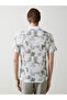 New Season Polo Neck Short Sleeve Patterned Men's T-Shirt - S5Fh90Z8 - 4