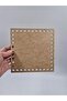 Wooden 18X18 cm 10 Pieces Tray Knitting Plate Supla Perforated Coaster Crochet Base Craft Basket Base - 2