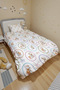 Mother Duck and Her Baby Patterned Single Duvet and Pillowcase - 3