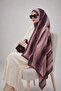 Mineşarpt Mürdüm Geçişli Bamboo Patterned Shawl – Soft-Textured , Daily & Special Occasion Combination - 4