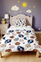 Adventure in Space Patterned Single Duvet and Pillowcase - 2