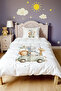 Cute Journey Patterned Single Duvet and Pillowcase - 2