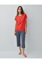 Women's Capri Pajama Set – 50% Cotton 50% Modal, Short Sleeve Top, Patterned Bottom - 2
