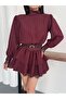 Striped Belt Layers Lace Layers Layered Dress - 2