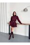 Striped Belt Layers Lace Layers Layered Dress - 5