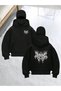 Super Printed Masked Dikay Zippered Hooded Sweatshirt Hoodie (Unisex) - 2