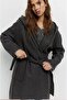 ALLBUCKS PULL&BEAR بغطاء رأس UZUN جوخ ناعم معطف ABPNB3762 - 3