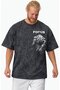 Design Focus Written Gym Bodybuilding Fitness Printed Unisex Oversized Vintage Washed T-Shirt - 4