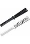 2 Piece Stainless Steel Folding Exercise Comb,Portable Hairdressing Tool for Sports and Outdoor Use,Black