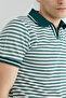 Striped Polo Neck T-Shirt - 6