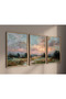 Wooden Framed 3-Piece Painting Qmrc - 2