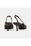 Women's Brown Gold Buckled Pointed Toe Heeled Evening Dress Shoes - 5