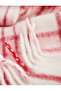 Soft Textured Checkered Tassel Long Scarf - 3