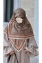 قطن قطعة من وشاح مينان ناعم بنمط السلمون - 4