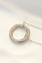 316L Steel Zircon Stone Double Color Tifany Necklace - 2