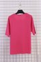 Women's Plus Size Stretch Fabric Bicycle Notched Collar Rhinestone Short Sleeve Mom T-Shirt Combed Cotton Blouse - 3