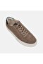 Women's Mink Lace-Up Thick Sole Suede Leather Sneakers - 7