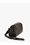 Metal-Accented Zipper Faux Leather Crossbody Bag - 2