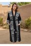 Tribal Bordured Detail Bohemian Muslin Kaftan