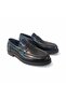 Men's Black Loafers L Loafers Genuine Leather Leather a Jurdan Sole High Heel Classic Men's Shoes - 2