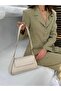 Accessory Detail Shoulder Bag - Beige - 3