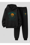 Kids Boys Hooded Los Angeles Printed 3 İplik Ş Brushed Inside Sweatshirt - Tracksuit Set