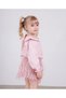 Girl Child Pink Color Fringed Skirt and Poplin Shirt Set - 2