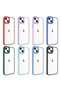 حافظة كروم NRTK متوافقة مع هاتف iPhone 14 Plus - وردي فاتح - 5