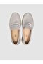 Gray Genuine Leather Men's Loafer Shoes - 4