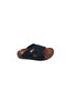 Soft Leather Cross-Strapped Anatomical Men's Slippers – Non-Slip Sole - 5
