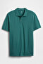 Men's Pique Polo Collar Green T-Shirt - 2